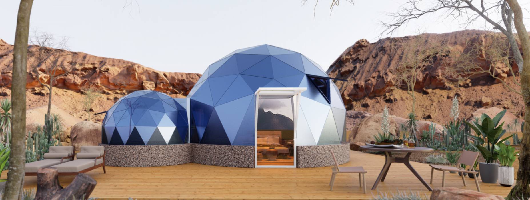 安平县球形智能光伏玻璃星空房